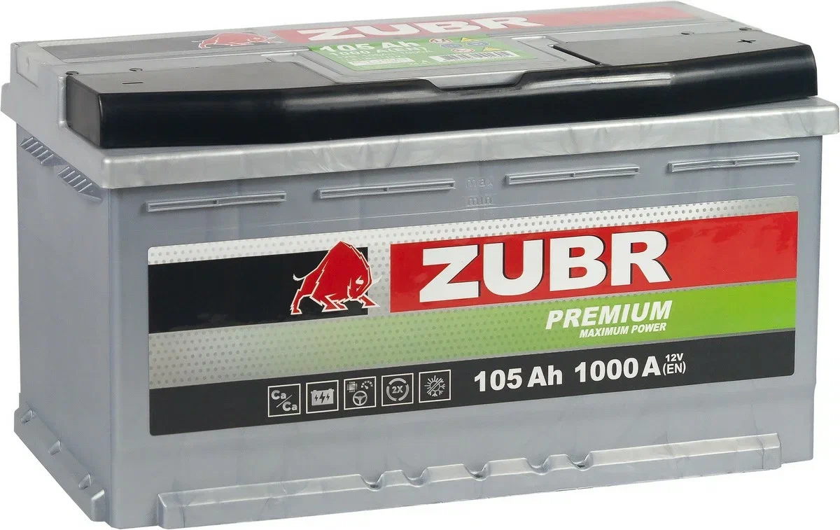 Аккумулятор ZUBR PREMIUM 105.0 А/ч 353*175*190 1000EN о/п